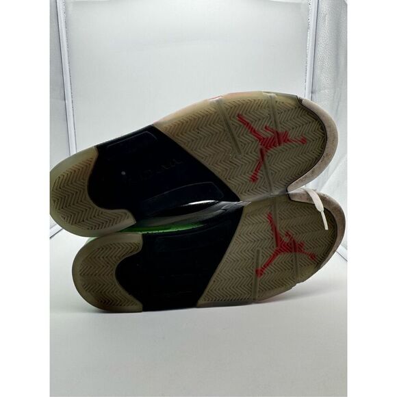 Nike Air Jordan 5 Poison Green size 13‎ 136027-115 OG V Retro Fire Red